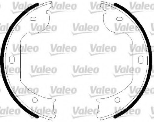 VALEO 562805 Brake Shoe Set, parking brake